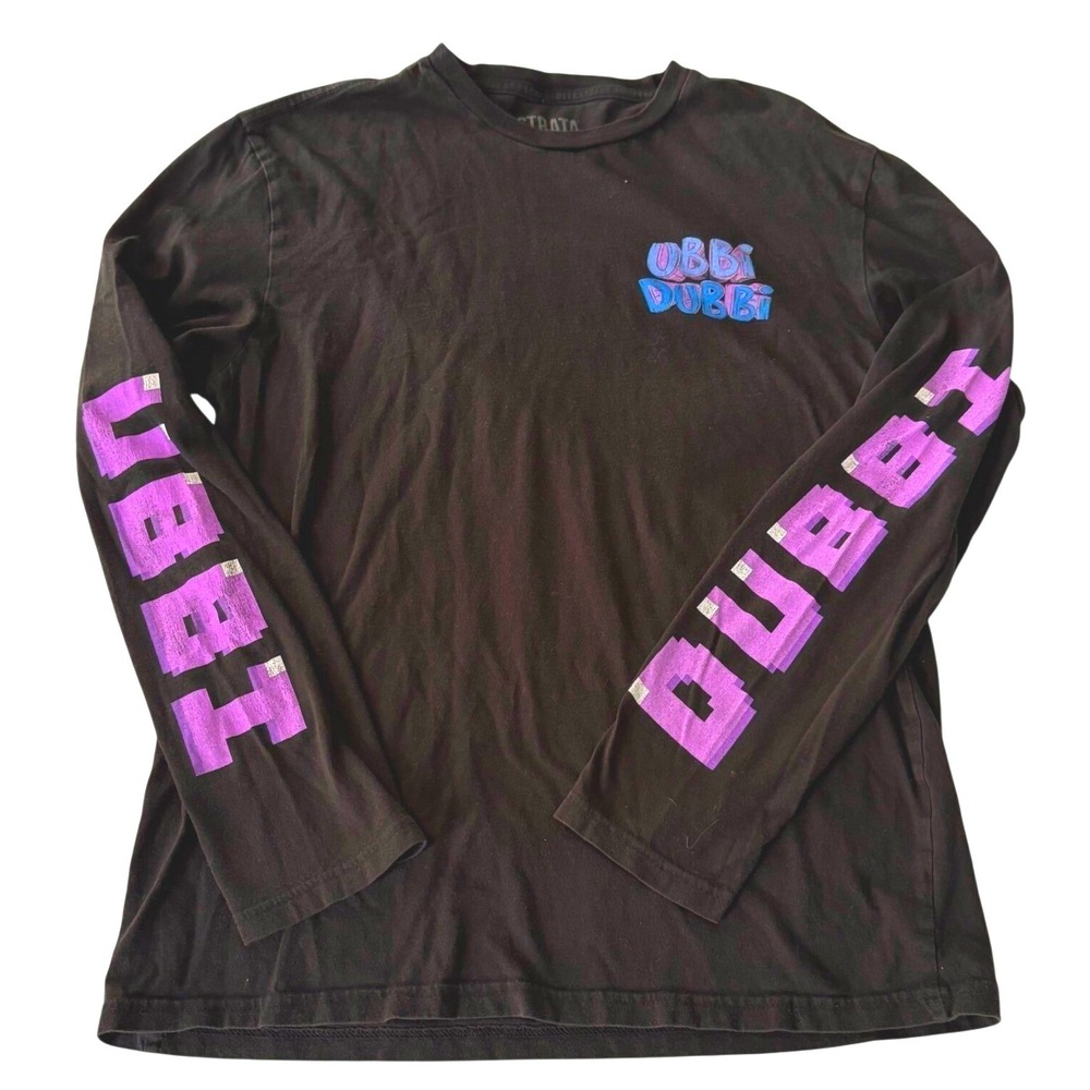 Ubbi Dubbi 2019 Festival Strata Long Sleeve Shirt Small Black EDM Rave Music Tee